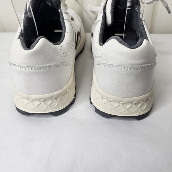 French Connection Petta Lace up Fashion Sneaker White Brown Gray Size 8 - Picture 8 of 12